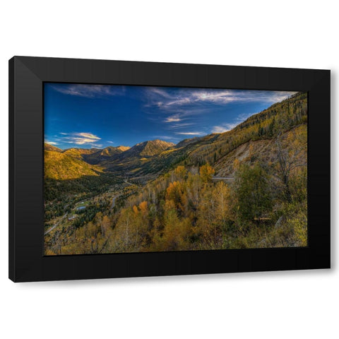 Mcclure Pass Black Modern Wood Framed Art Print by Sherrell, Bill