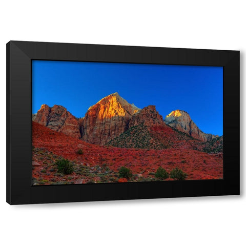 Peaks Of Glory Black Modern Wood Framed Art Print by Sherrell, Bill