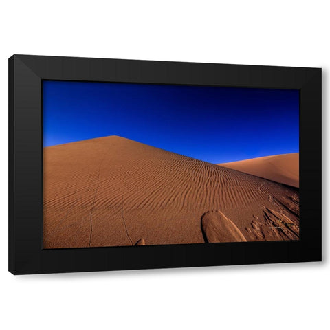 Pyramid Dunes Black Modern Wood Framed Art Print by Sherrell, Bill