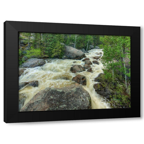 Rapid Change Black Modern Wood Framed Art Print with Double Matting by Sherrell, Bill