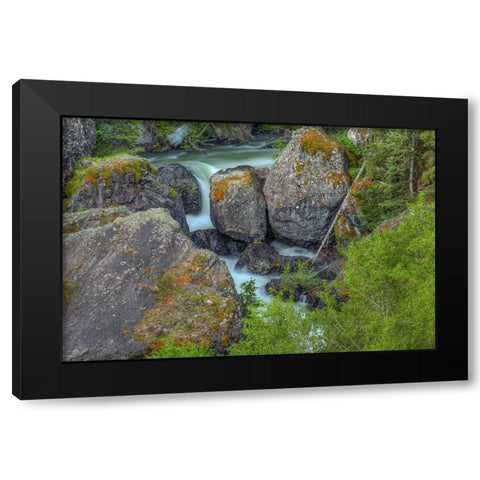 Rocks On A Grand Scale Black Modern Wood Framed Art Print by Sherrell, Bill