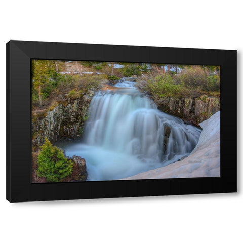 Spring Thaw Black Modern Wood Framed Art Print by Sherrell, Bill