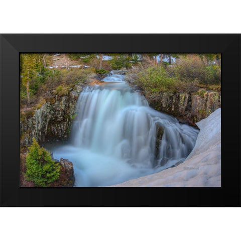 Spring Thaw Black Modern Wood Framed Art Print by Sherrell, Bill