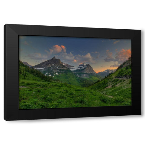 Sunset In Paradise Black Modern Wood Framed Art Print by Sherrell, Bill