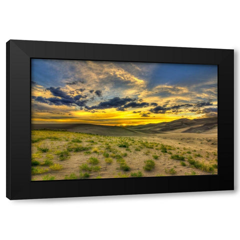 The Edge Of Life Black Modern Wood Framed Art Print with Double Matting by Sherrell, Bill
