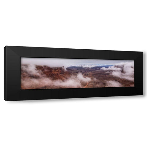 The Unveiling Of A Canyon Black Modern Wood Framed Art Print by Sherrell, Bill