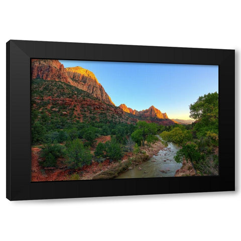 The Valley Of Majesty Black Modern Wood Framed Art Print with Double Matting by Sherrell, Bill