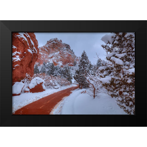 A Trail Of Wonder Black Modern Wood Framed Art Print by Sherrell, Bill