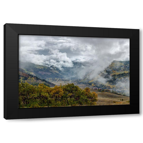 And The Heavens Opened Up Black Modern Wood Framed Art Print with Double Matting by Sherrell, Bill