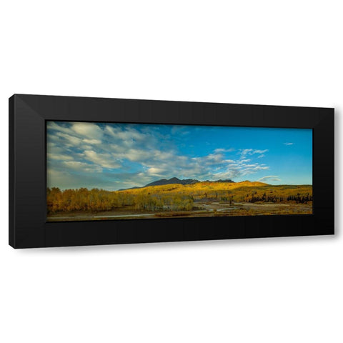 Autumn Showcase -Pano Black Modern Wood Framed Art Print with Double Matting by Sherrell, Bill
