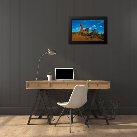 Balanced Rock-Utah 2 Black Modern Wood Framed Art Print by Sherrell, Bill