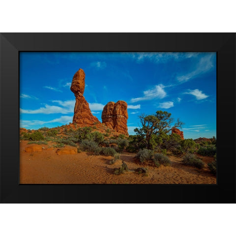 Balanced Rock-Utah 2 Black Modern Wood Framed Art Print by Sherrell, Bill