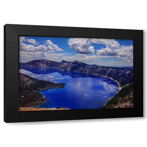 Crater Lake 2 Black Modern Wood Framed Art Print with Double Matting by Sherrell, Bill