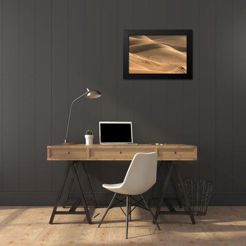 Dunes And Light Black Modern Wood Framed Art Print by Sherrell, Bill