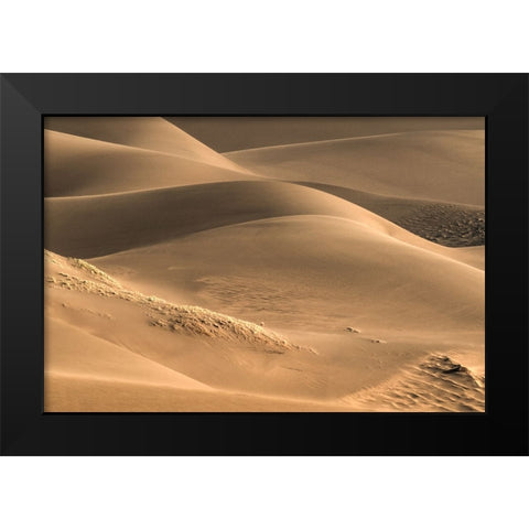 Dunes And Light Black Modern Wood Framed Art Print by Sherrell, Bill