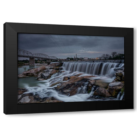 Easter at the Llano Texas Spillway Black Modern Wood Framed Art Print with Double Matting by Sherrell, Bill