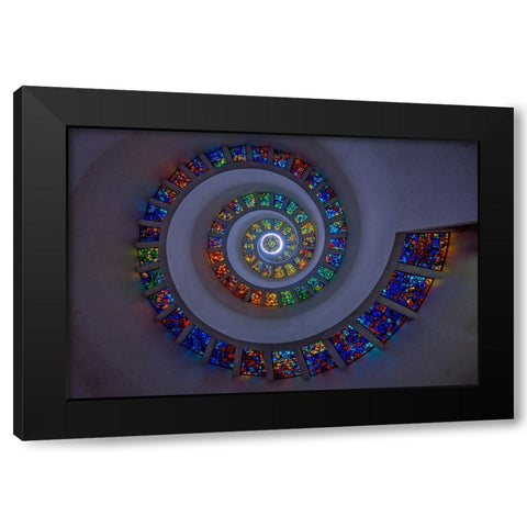 Faith Walk 1 Black Modern Wood Framed Art Print by Sherrell, Bill