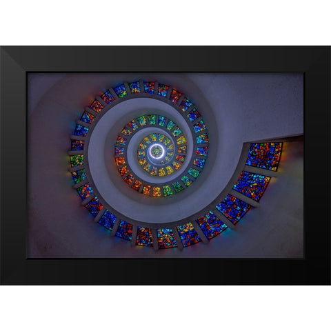 Faith Walk 1 Black Modern Wood Framed Art Print by Sherrell, Bill