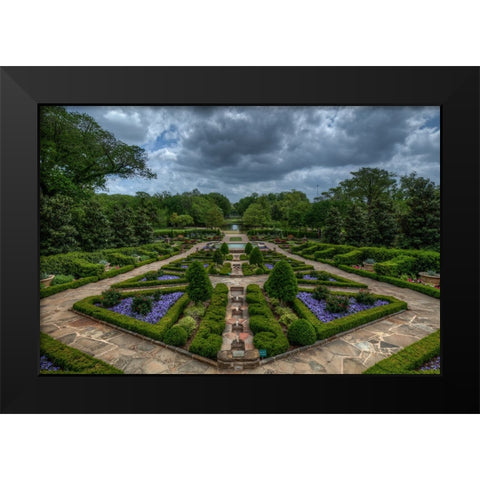 Fort Worth Botanic Gardens Black Modern Wood Framed Art Print by Sherrell, Bill