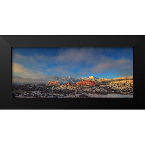 Morning Glory At Garden Of The Gods Black Modern Wood Framed Art Print by Sherrell, Bill