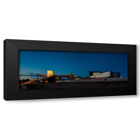 Park Union Bridge and Paralympic Museum-Pano Black Modern Wood Framed Art Print with Double Matting by Sherrell, Bill
