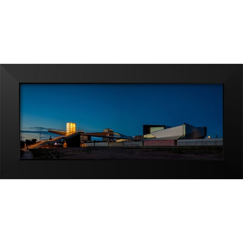 Park Union Bridge and Paralympic Museum-Pano Black Modern Wood Framed Art Print by Sherrell, Bill