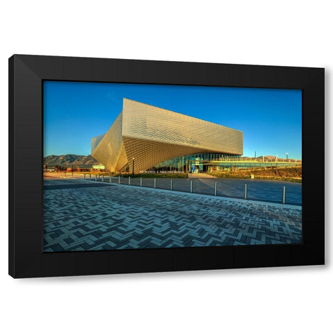 Sunrise At The U.S. Olympic And Paralympic Musuem Black Modern Wood Framed Art Print with Double Matting by Sherrell, Bill