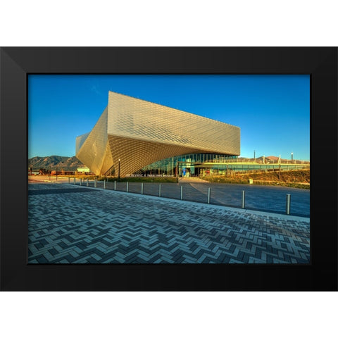 Sunrise At The U.S. Olympic And Paralympic Musuem Black Modern Wood Framed Art Print by Sherrell, Bill