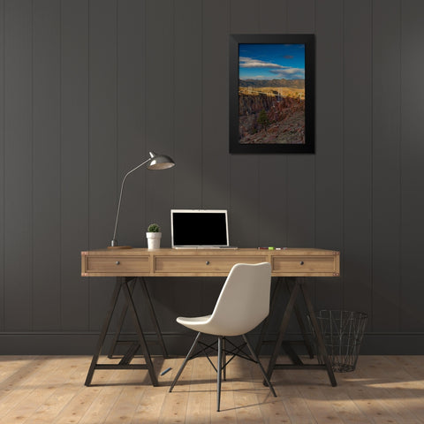 Sunrise Over Royal Gorge Bridge 4 Black Modern Wood Framed Art Print by Sherrell, Bill