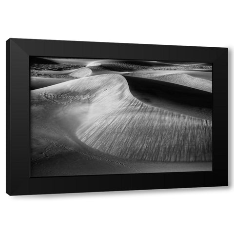 Wind Sculpting Black Modern Wood Framed Art Print by Sherrell, Bill