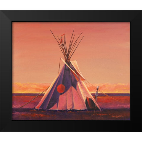 A Quiet Place Black Modern Wood Framed Art Print by Langton, Bruce