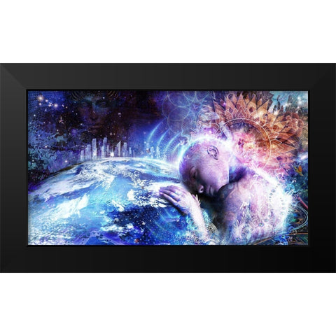 A Prayer For The Earth Black Modern Wood Framed Art Print by Gray, Cameron