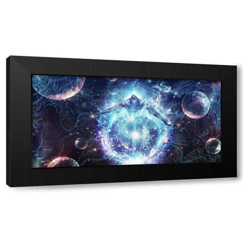 All From Nothing We Became Something Black Modern Wood Framed Art Print by Gray, Cameron
