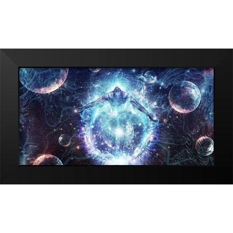 All From Nothing We Became Something Black Modern Wood Framed Art Print by Gray, Cameron
