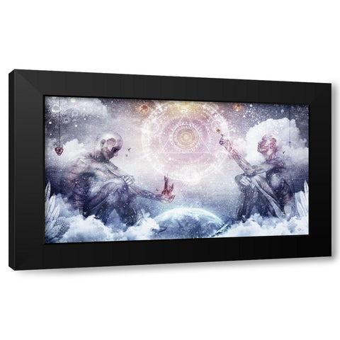 Awake In A Silver Land Black Modern Wood Framed Art Print with Double Matting by Gray, Cameron