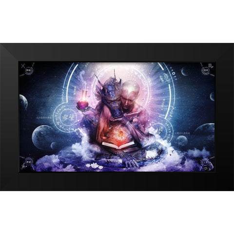 Perhaps The Dreams Are Of Soulmates Black Modern Wood Framed Art Print by Gray, Cameron
