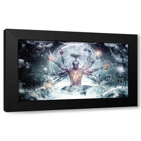 The Neverending Dreamer Black Modern Wood Framed Art Print by Gray, Cameron