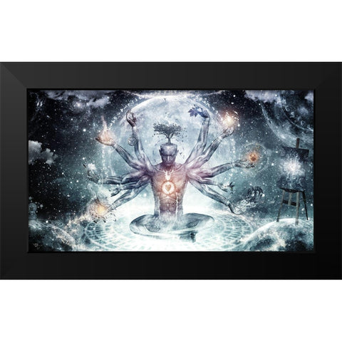 The Neverending Dreamer Black Modern Wood Framed Art Print by Gray, Cameron