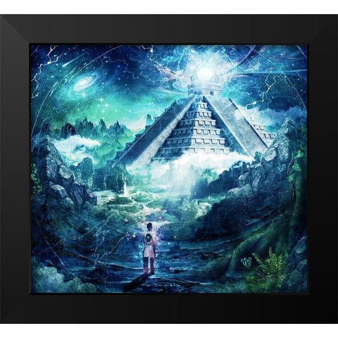 Journey Through A Dream Black Modern Wood Framed Art Print by Gray, Cameron