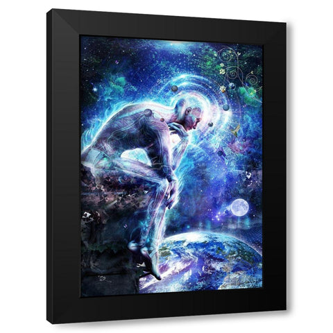 The Mystery Of Ourselves Black Modern Wood Framed Art Print with Double Matting by Gray, Cameron
