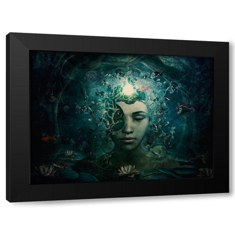 Beautiful And Broken Black Modern Wood Framed Art Print by Gray, Cameron