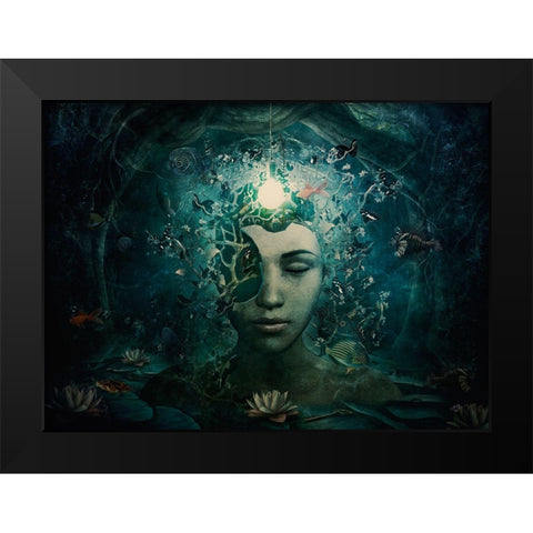 Beautiful And Broken Black Modern Wood Framed Art Print by Gray, Cameron