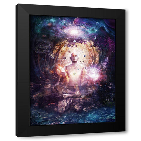 Connected To Source Black Modern Wood Framed Art Print by Gray, Cameron