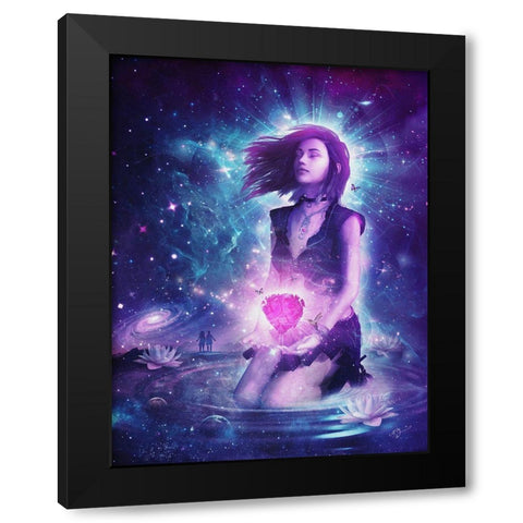 Dream Away Black Modern Wood Framed Art Print with Double Matting by Gray, Cameron
