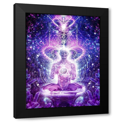 Balanced Self Black Modern Wood Framed Art Print by Gray, Cameron