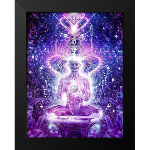 Balanced Self Black Modern Wood Framed Art Print by Gray, Cameron