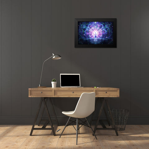 Conscious Self Black Modern Wood Framed Art Print by Gray, Cameron