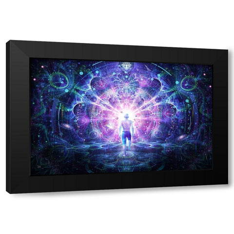 Conscious Self Black Modern Wood Framed Art Print by Gray, Cameron