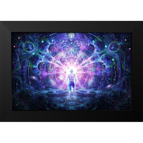 Conscious Self Black Modern Wood Framed Art Print by Gray, Cameron