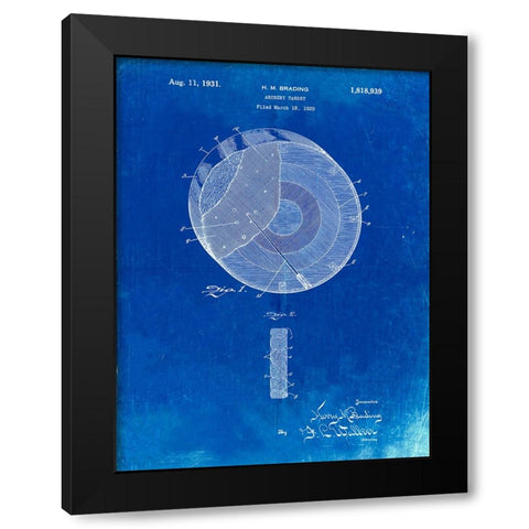 PP439-Faded Blueprint Crecent Wrench 1915 Patent Poster Black Modern Wood Framed Art Print with Double Matting by Borders, Cole